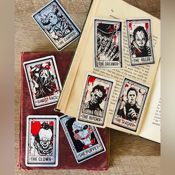 🔪🩸📼🤡 Horror sticker bundle lot of 10 Mystery horror stickers! Be surprised! - Picture 4 of 12